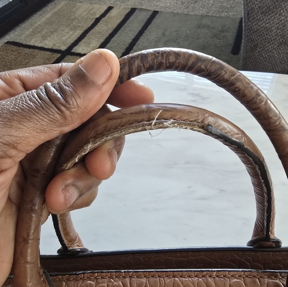 Vintage Michael Kors Canvas and Leather Handbag Gold Hardware Medium - Picture 12 of 16